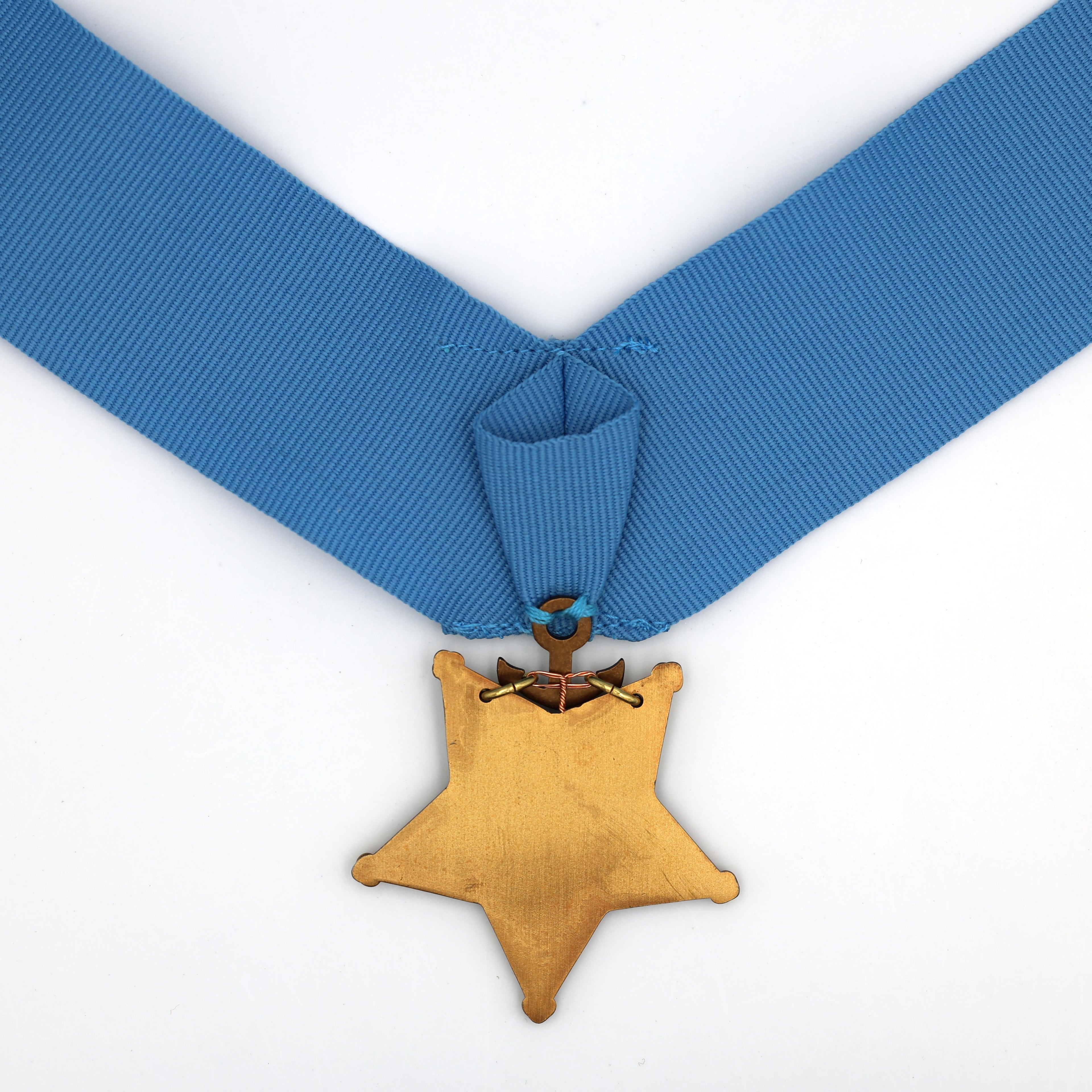 US Orden Navy Medal of Honor 1942–1963 – Museumsreplik Sammleranfertigung Reproduktion mit Bandspange & Etui