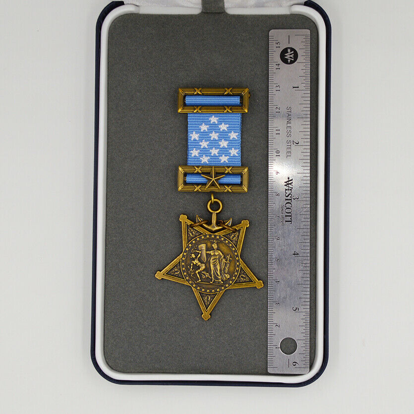 US Orden Navy Medal of Honor 1913–1942 – Museumsreplik Sammleranfertigung Reproduktion mit Etui