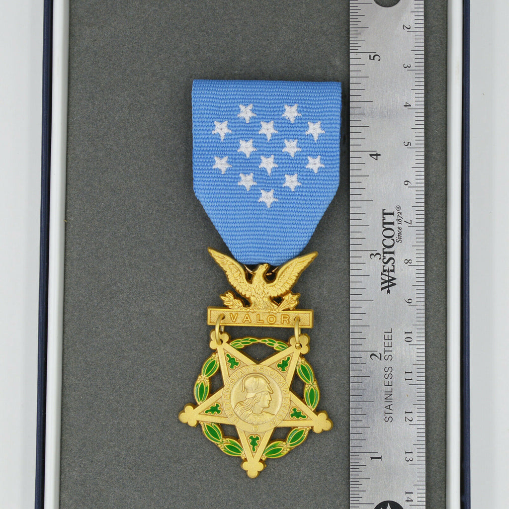 US Orden Army Medal of Honor Erster Weltkrieg 1914–1918 – Museumsreplik Sammleranfertigung Reproduktion mit Etui