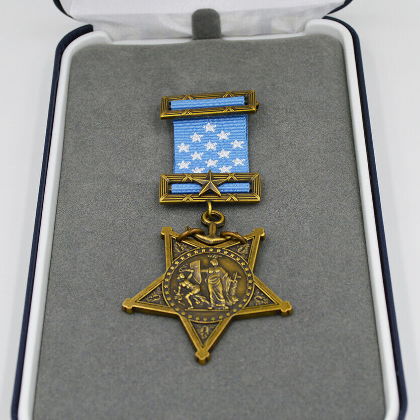 US Orden Navy Medal of Honor 1913–1942 – Museumsreplik Sammleranfertigung Reproduktion mit Etui